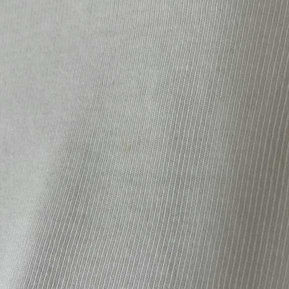 Vince oversized white ribbed back super soft pima cotton tee - Picture 3 of 9